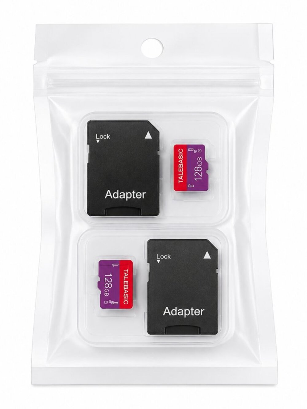 MicroSD Card 2-Pack with Adapters New Sealed